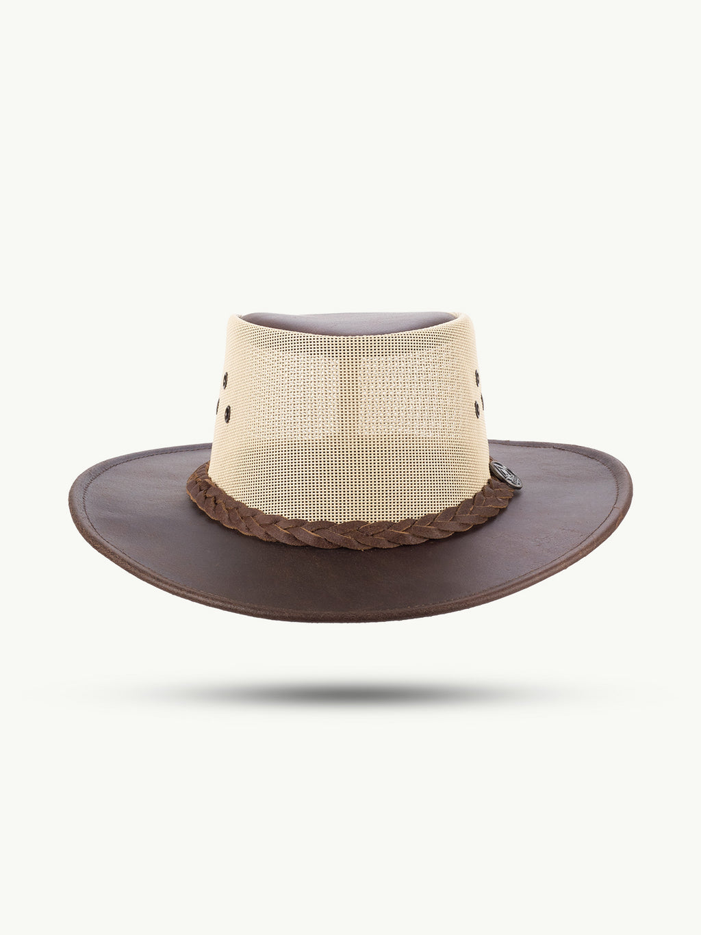 SCIPPIS DARWIN Sommerhut Braun – aus Echtleder