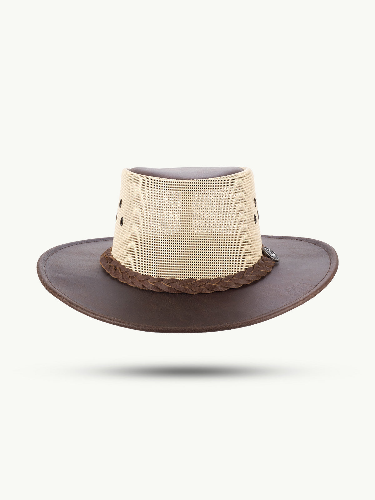 SCIPPIS DARWIN Sommerhut Braun – aus Echtleder